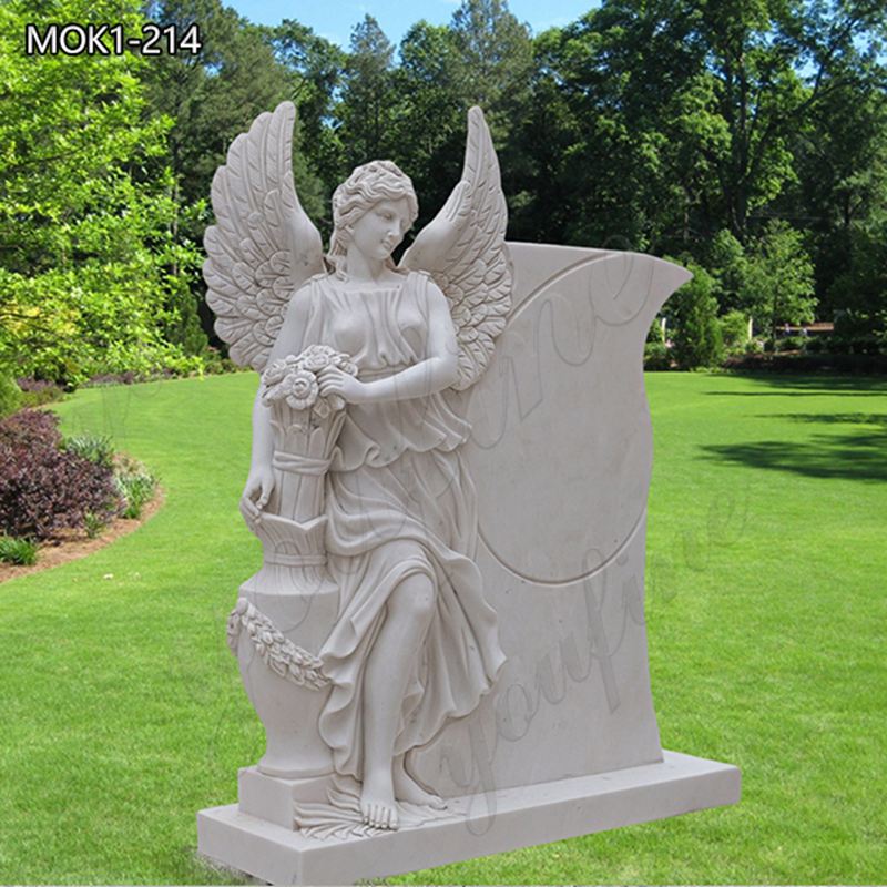 marble angel headstone